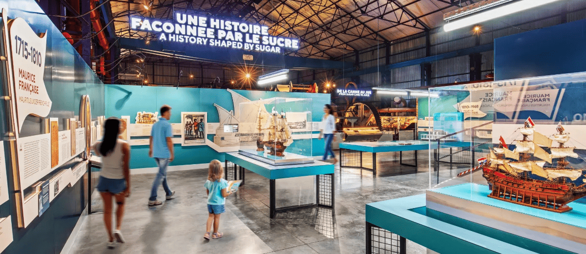 Inside the museum: historic sugar-factory machinery